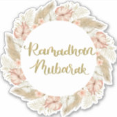 Ramadan Mubarak 3 Sticker (Voorkant)