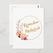 Ramadan Mubarak 5 Briefkaart (Voorkant / Achterkant)
