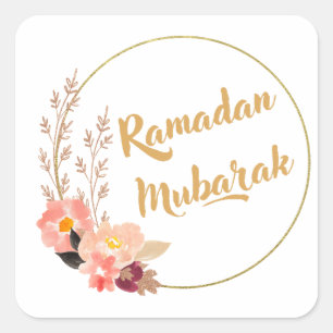 Ramadan Mubarak 5 Vierkante Sticker