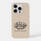 Ramadan Mubarak Arabic Calligraphy Art Thuluth iPhone Hoesje (Achterkant)