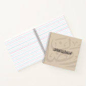 Ramadan Mubarak Arabic Calligraphy Minimal Thuluth Notitieboek (Binnen)