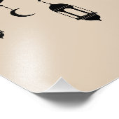 Ramadan Mubarak Arabic Calligraphy with Lanterns  Foto Afdruk (Hoek)