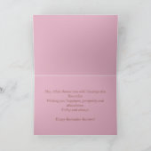 Ramadan Mubarak Arabisch Calligrafie Floral Pink H Feestdagen Kaart (Binnen)