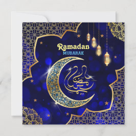 Ramadan Mubarak Arabische kalligrafie Gouden Halve Feestdagenkaart