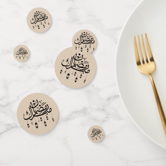 Ramadan Mubarak Arabische kalligrafie met lantaarn Confetti (Groep)