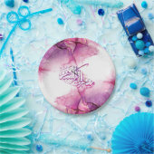 Ramadan Mubarak arabische kalligrafie Papieren Bordje (Feest)