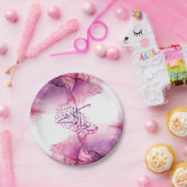 Ramadan Mubarak arabische kalligrafie Papieren Bordje (Feest)