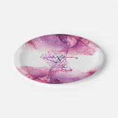 Ramadan Mubarak arabische kalligrafie Papieren Bordje (Gekanteld)