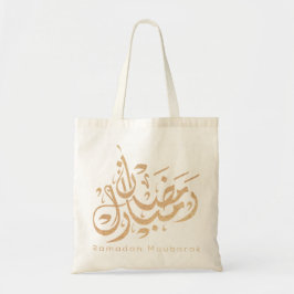 Ramadan mubarak arabische kalligrafie tote bag