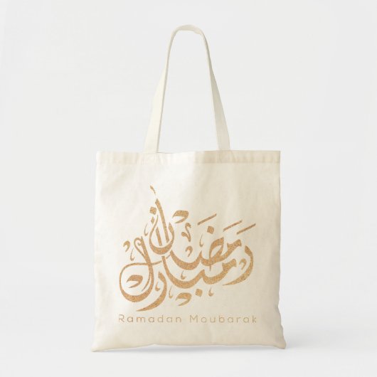 Ramadan mubarak arabische kalligrafie tote bag (Voorkant)