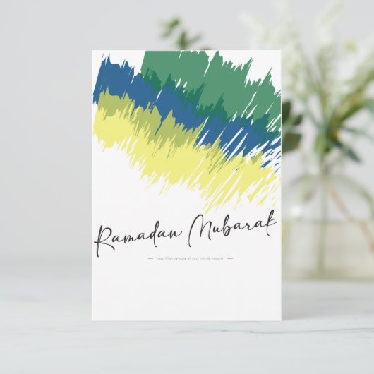 Ramadan Mubarak! Bedankkaart (Staand voorkant)