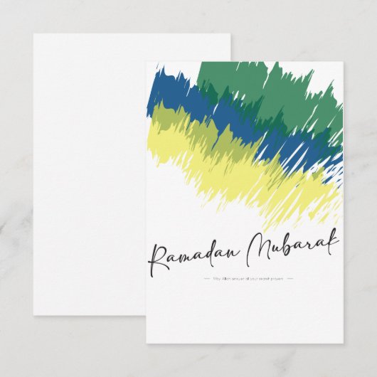 Ramadan Mubarak! Bedankkaart (Voorkant / Achterkant)