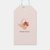 Ramadan Mubarak Boho Moon & Mosque Cadeaulabel (Achterkant)