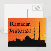 Ramadan Mubarak Briefkaart (Voorkant / Achterkant)