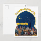 RAMADAN MUBARAK BRIEFKAART (Voorkant / Achterkant)