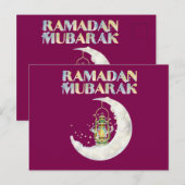 Ramadan Mubarak Briefkaart (Voorkant / Achterkant)