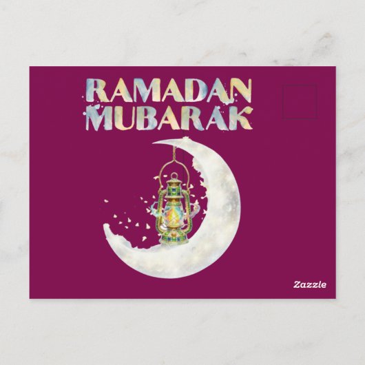 Ramadan Mubarak Briefkaart (Achterkant)