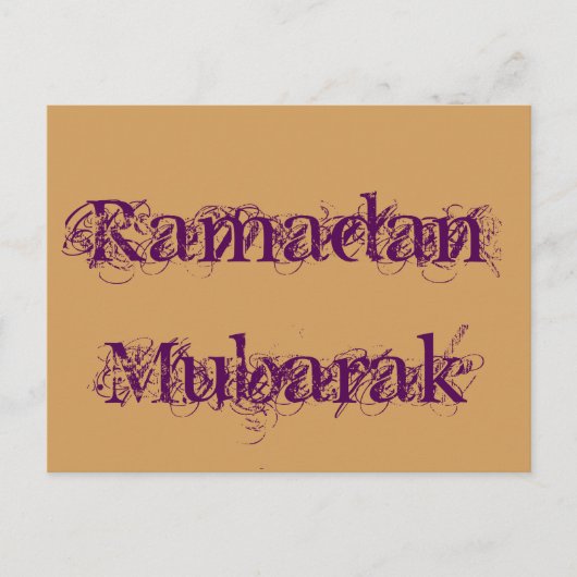 Ramadan Mubarak Briefkaart (Voorkant)