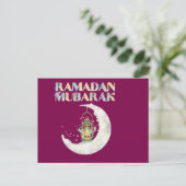 Ramadan Mubarak Briefkaart (Staand voorkant)
