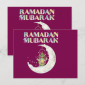 Ramadan Mubarak Briefkaart (Voorkant / Achterkant)