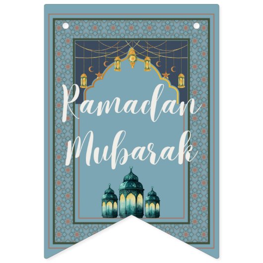 Ramadan Mubarak Bunting Banner (Tweede vlag)