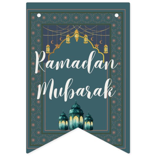 Ramadan Mubarak Bunting Banner (Eerste vlag)