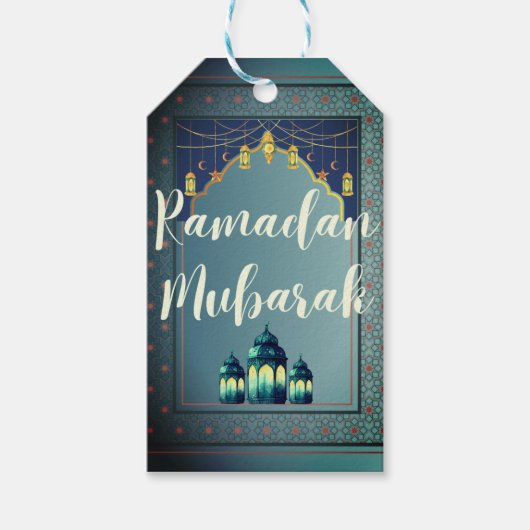 Ramadan Mubarak Cadeau Label Cadeaulabel (Voorkant)
