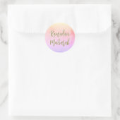 Ramadan Mubarak Colorful Classic Round Sticker (Tas)
