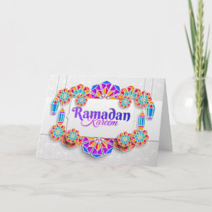 Ramadan Mubarak Colorful Pattern Feestdagen Kaart