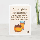 Ramadan Mubarak - Dates Kaart (Voorkant)