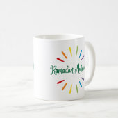 Ramadan Mubarak Eenvoudig en kleurrijk Koffiemok (Voorkant rechts)