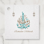 Ramadan Mubarak / Eid Mubarak past zich aan Bedankjes Labels (Voorkant)