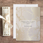 Ramadan Mubarak Elegant Gold | Flat Holiday Card Feestdagenkaart