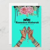Ramadan Mubarak Feestdagenkaart (Voorkant / Achterkant)