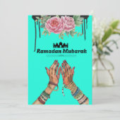 Ramadan Mubarak Feestdagenkaart (Staand voorkant)