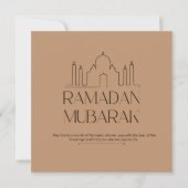 Ramadan Mubarak Feestdagenkaart (Voorkant)