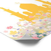 "Ramadan Mubarak" Floral Wall Art Poster (Hoek)