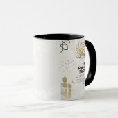 Ramadan Mubarak Gouden Calligrafie Kunst Mok (Voorkant rechts)