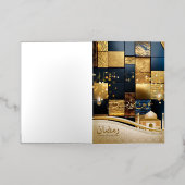 Ramadan mubarak gouden folie wenskaart (Buiten Laag)