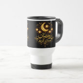 Ramadan Mubarak Gouden Halve Maan & Sterren Mok (Voorkant rechts)