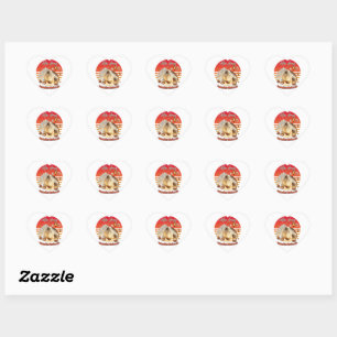 RAMADAN MUBARAK HART STICKER