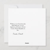 Ramadan Mubarak In Arabische kalligrafie رمضانمبا  Feestdagenkaart (Achterkant)