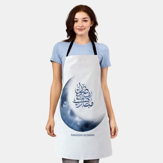 Ramadan Mubarak In Arabische kalligrafie رمضانمبا  Schort (Gedragen)