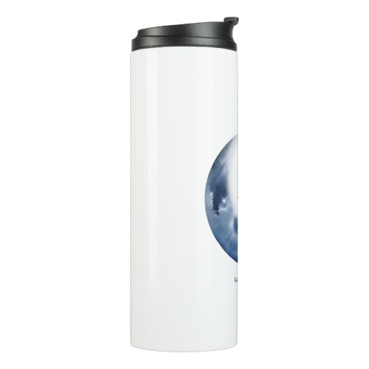 Ramadan Mubarak In Arabische kalligrafie رمضانمبا Thermosbeker (Gedraaid links)