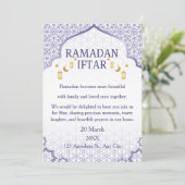 Ramadan Mubarak Invitations – Elegant Family Iftar Kaart (Staand voorkant)