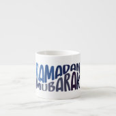 Ramadan Mubarak Islamic quote Espresso Kop (Voorkant)