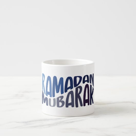 Ramadan Mubarak Islamic quote Espresso Kop (Voorkant)