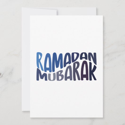 Ramadan Mubarak Islamic quote Feestdagenkaart (Voorkant)