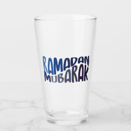 Ramadan Mubarak Islamic quote Glas