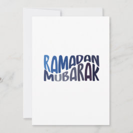 Ramadan Mubarak Islamic quote Kaart